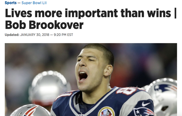 Illustration for article titled Philly Columnist Puts Out Some Incomprehensible Shit About Aaron Hernandez And The Patriots